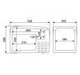 Automobilinis šaldytuvas CDF36 Dometic išmatavimai