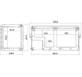 Automobilinis šaldytuvas CFX95W Dometic išmatavimai