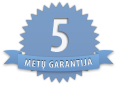 penkių metų garantija