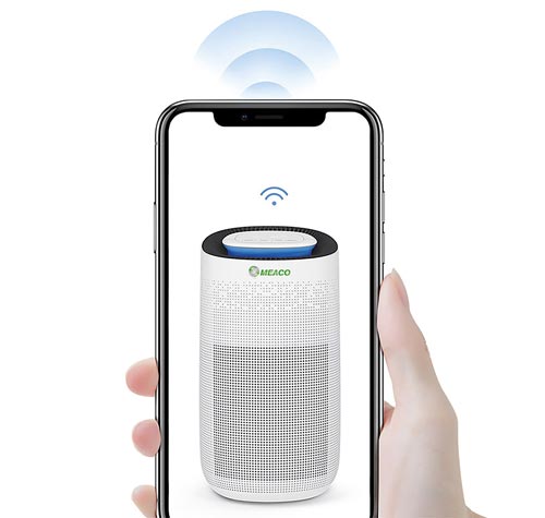 Oro valytuvo valdymas telefonu Wi-Fi MeacoClean