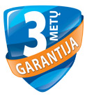 trijų metų garantija