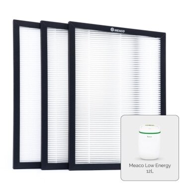 HEPA filtrų rinkinys oro sausintuvui 12L Platinum Meaco HEPA filtrų rinkinys oro sausintuvui 12L Platinum Meaco